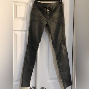 Ladies Olive AX Skinny Jeans